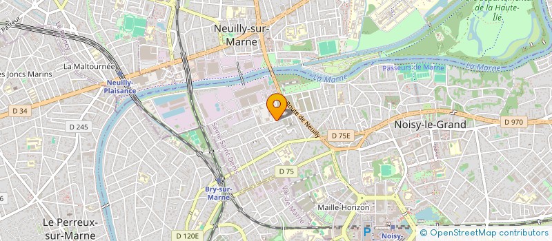 localisation de l'entreprise PK  NOISY-LE-GRAND