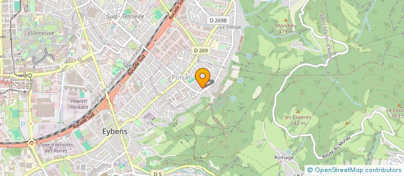 localisation de l'entreprise PK BOIS  POISAT