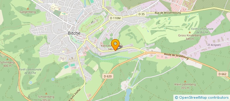 localisation de l'entreprise PK COMBUSTIBLES à BITCHE