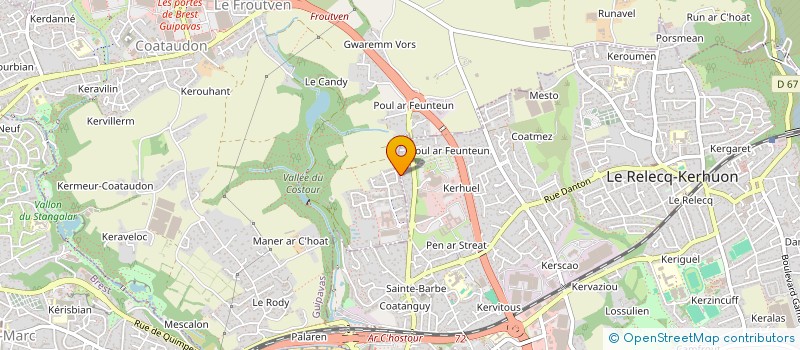 localisation de l'entreprise PK CONSEIL  GUIPAVAS