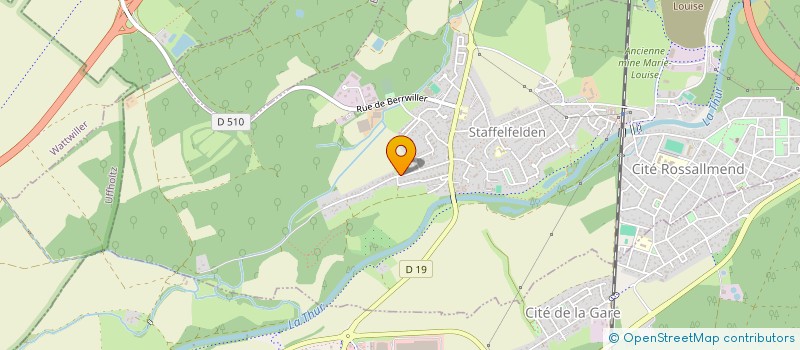 localisation de l'entreprise PK IMMO  STAFFELFELDEN