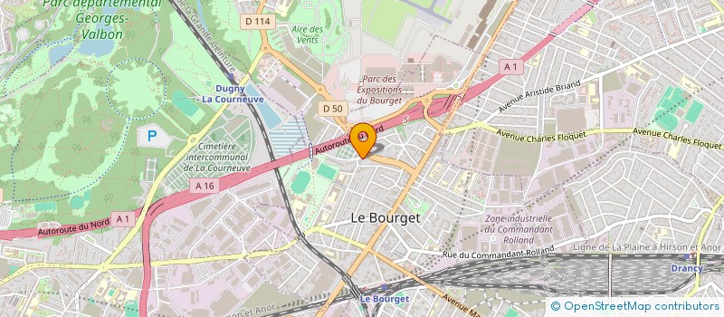 localisation de l'entreprise PK INFORMATIQUE à LE BOURGET