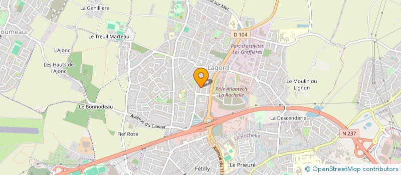 localisation de l'entreprise PK INVEST  LAGORD