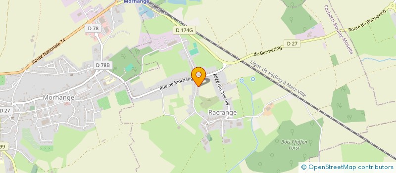 localisation de l'entreprise PK LAVAGES  RACRANGE