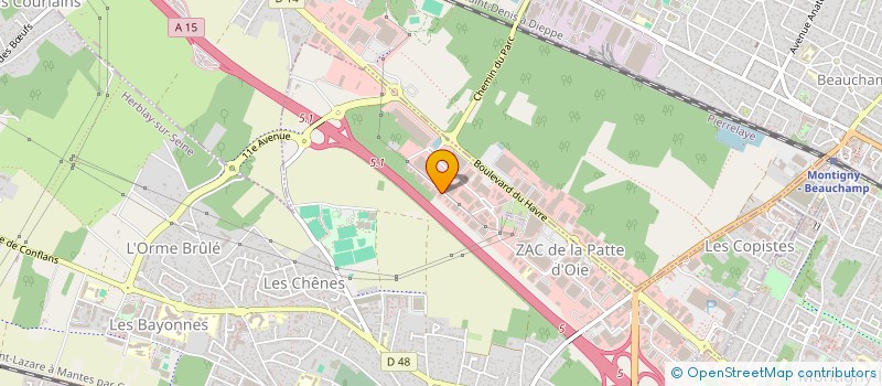 localisation de l'entreprise PK MARKET  HERBLAY-SUR-SEINE