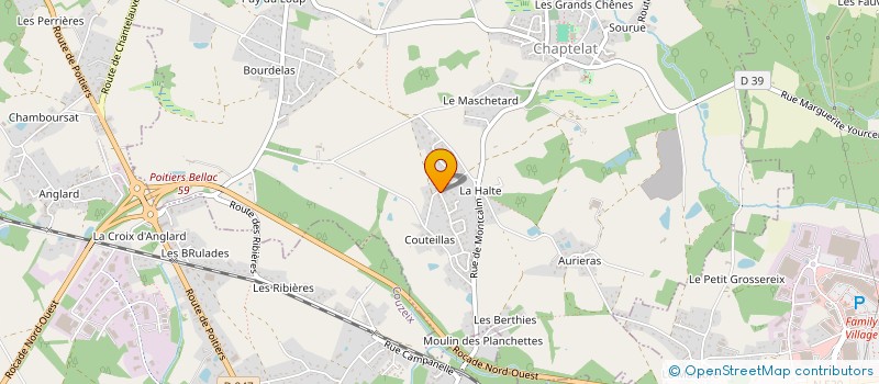 localisation de l'entreprise PK SERVICE 87 à CHAPTELAT