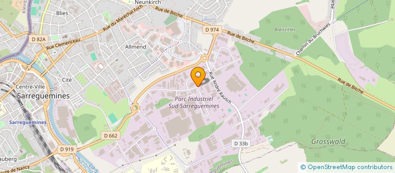 localisation de l'entreprise PK SOLARIS à SARREGUEMINES