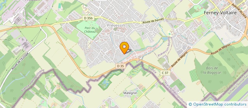 localisation de l'entreprise PK4 à PREVESSIN-MOENS