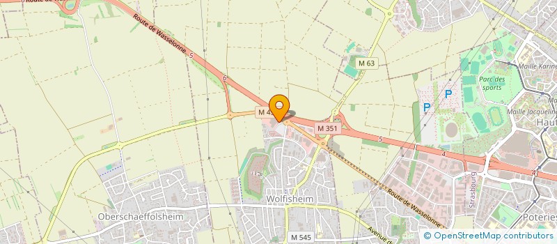 localisation de l'entreprise PKA AJR  WOLFISHEIM