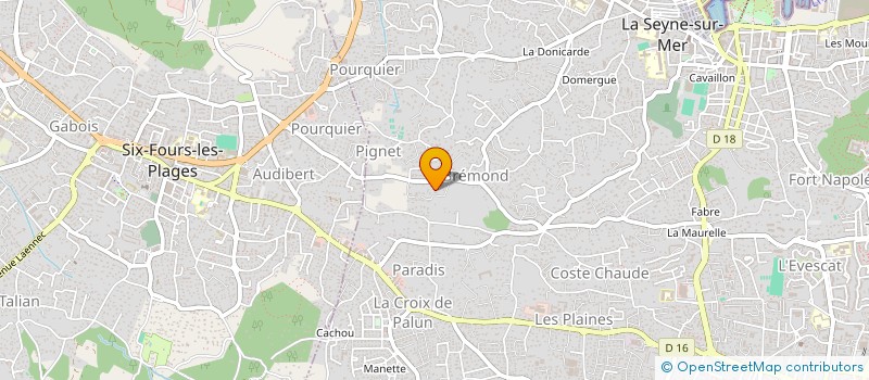 localisation de l'entreprise PKJ IMMOBILIER à LA SEYNE-SUR-MER