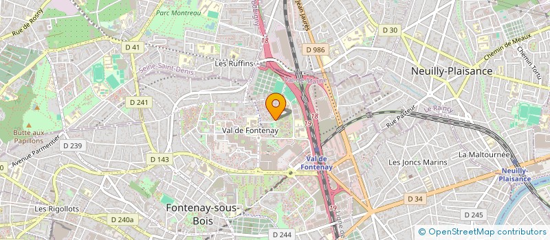 localisation de l'entreprise PKM TRANSPORT à FONTENAY-SOUS-BOIS