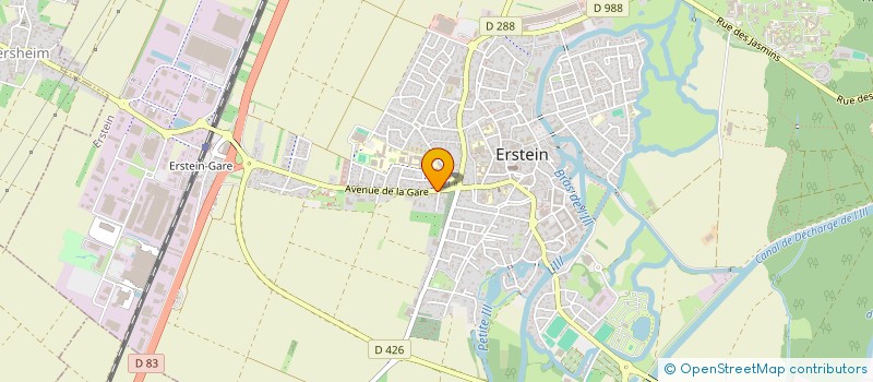 localisation de l'entreprise PKR  ERSTEIN