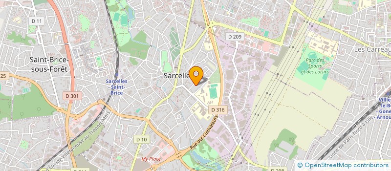 localisation de l'entreprise PKR ENTREPRISE à SARCELLES