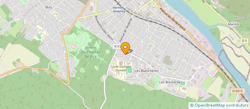 localisation de l'entreprise PKT TRANSPORT à VERNON