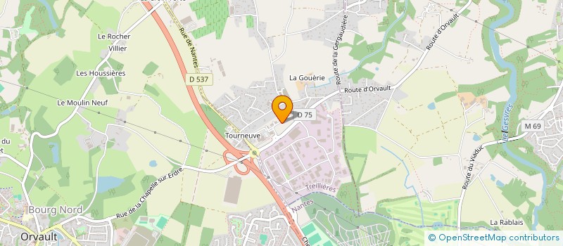 localisation de l'entreprise PL 144  TREILLIERES