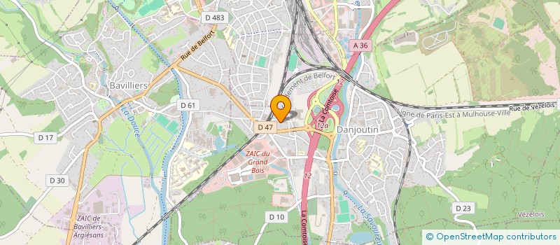 localisation de l'entreprise PL à DANJOUTIN
