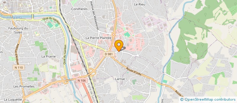localisation de l'entreprise PL à ALES