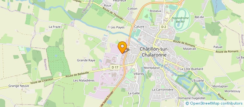 localisation de l'entreprise PL ACTIV à CHATILLON-SUR-CHALARONNE
