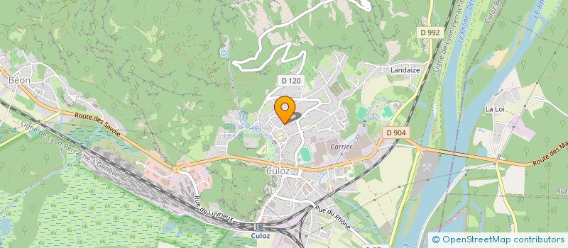 localisation de l'entreprise PL AFFRETEMENT à CULOZ-BEON