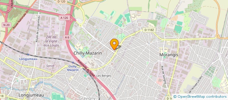 localisation de l'entreprise PL AMBULANCES SARL à CHILLY-MAZARIN