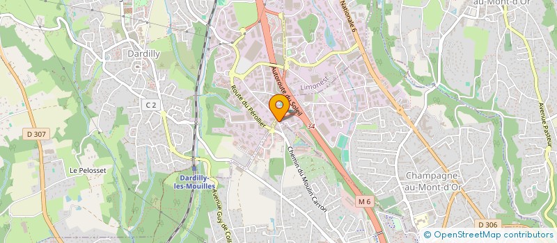 localisation de l'entreprise PL-B  ECULLY