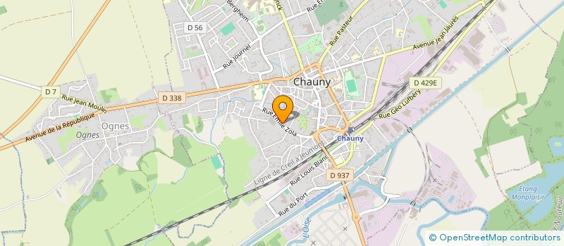 localisation de l'entreprise PL BATIMENT SERVICES à CHAUNY
