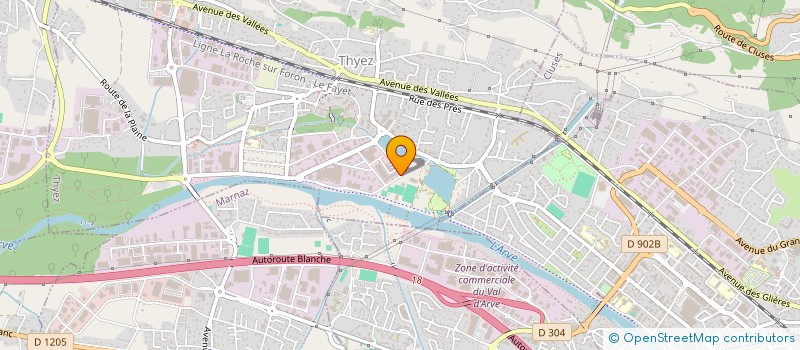 localisation de l'entreprise PL CHARPENTE  THYEZ