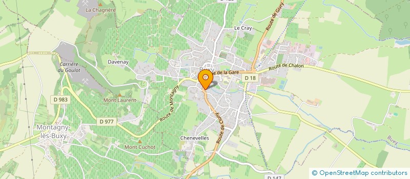 localisation de l'entreprise PL CONSEILS  BUXY