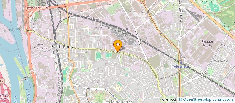 localisation de l'entreprise PL CONSTRUCTION  VENISSIEUX