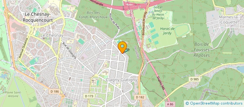 localisation de l'entreprise PL CONSULTING à VERSAILLES