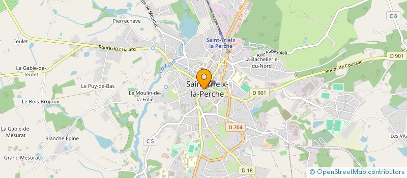 localisation de l'entreprise PL EDITIONS  SAINT-YRIEIX-LA-PERCHE