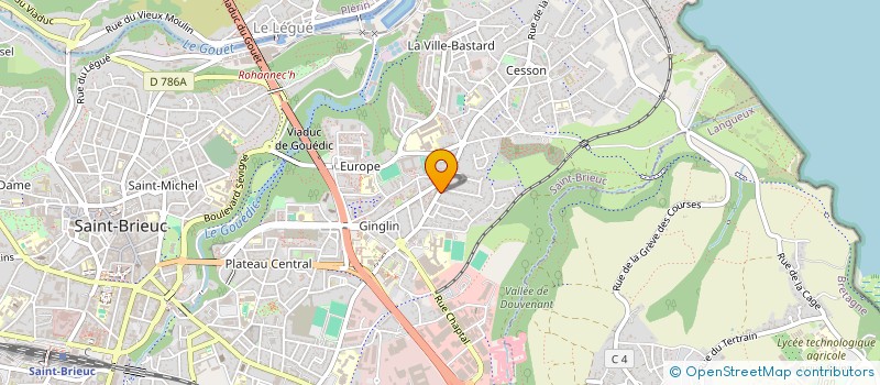 localisation de l'entreprise PL FACTORY S.A.S. à SAINT-BRIEUC