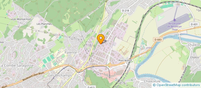 localisation de l'entreprise PL FERMETURE à CHALEZEULE