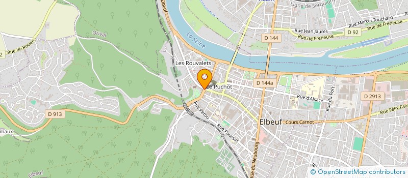 localisation de l'entreprise PL FOOD 76 à ELBEUF