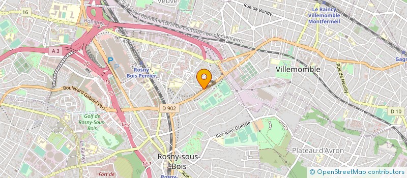 localisation de l'entreprise PL FORMATION à ROSNY-SOUS-BOIS