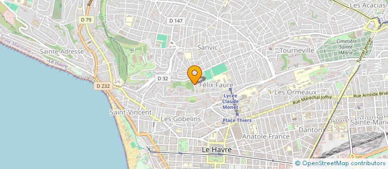 localisation de l'entreprise PL INVEST à LE HAVRE