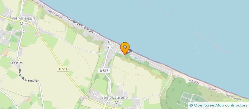 localisation de l'entreprise PL LE BREUIL  SAINT-LAURENT-SUR-MER