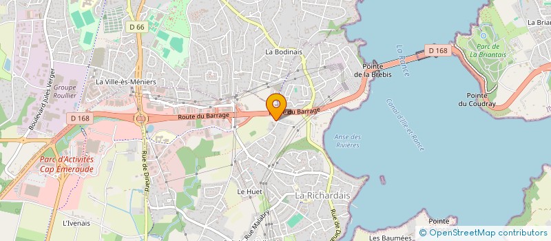 localisation de l'entreprise PL NAUTIQUE EMERAUDE  LA RICHARDAIS