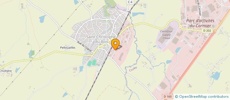 localisation de l'entreprise PL PUBLICITE  SAINT-CHRISTOPHE-DU-BOIS