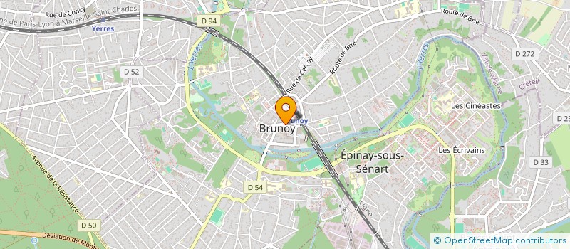 localisation de l'entreprise PL RUE DE LA GARE  BRUNOY