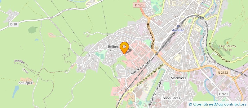 localisation de l'entreprise PL SERVICES 15 à AURILLAC