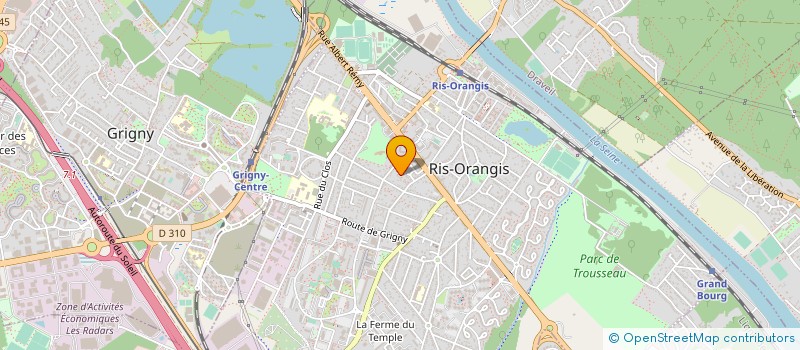 localisation de l'entreprise PL SHUTTLE à RIS-ORANGIS