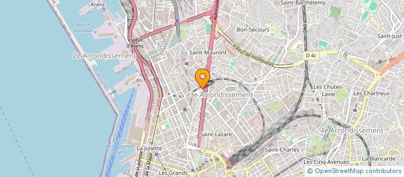 localisation de l'entreprise PL TRANSPORT à MARSEILLE