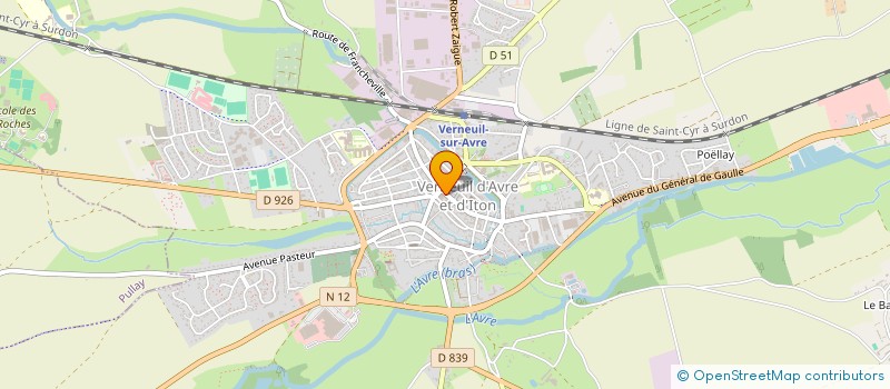 localisation de l'entreprise PL2C à VERNEUIL D'AVRE ET D'ITON