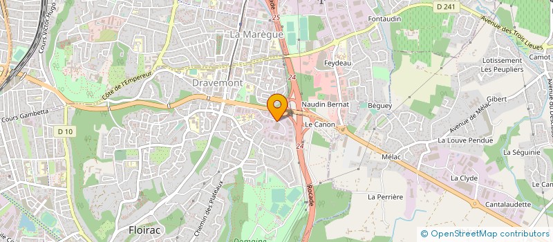 localisation de l'entreprise PL2M à FLOIRAC