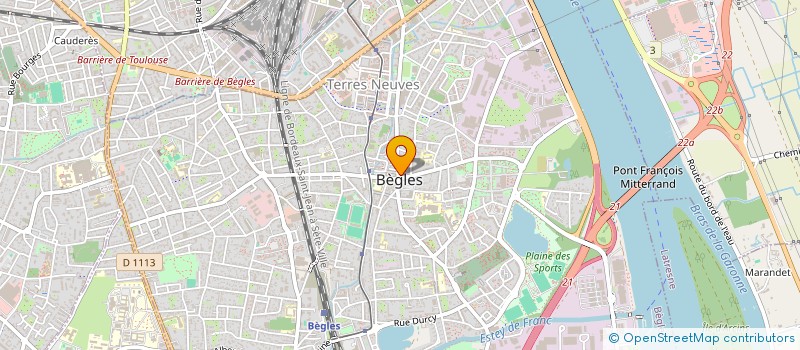localisation de l'entreprise PL4TFORM à BEGLES