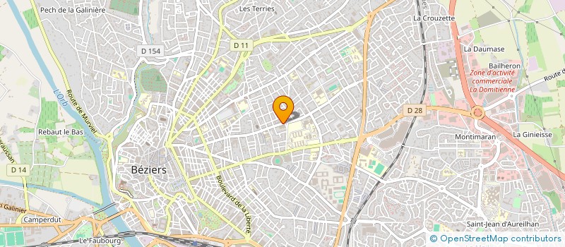 localisation de l'entreprise PLA à BEZIERS