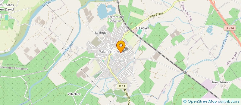 localisation de l'entreprise PLA D'EN BIGORRE  PALAU-DEL-VIDRE