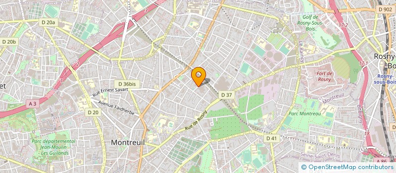 localisation de l'entreprise PLA' NET à MONTREUIL