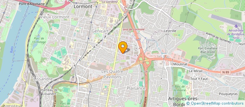 localisation de l'entreprise PLA7 ASSO  LORMONT